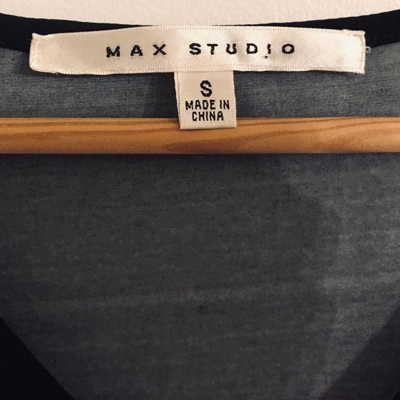 Max Studio Navy & Pale Pink Geometric Dress - Picture 3 of 6